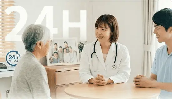 末期がんなどの痛み（緩和ケア）に対して、24時間体制のサポートを求めている方